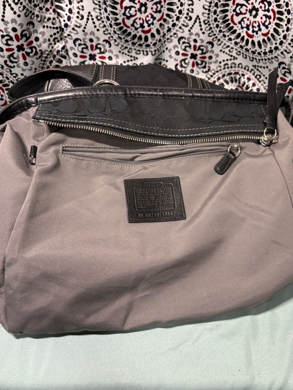 Coach Gallery Tote in Signature Canvas Brown Black Gold F79609 EUC - Picture 12 of 15